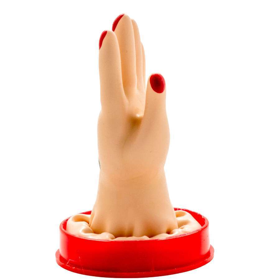 CONDOMERIE – PRÉSERVATIFS FANTAISIE PEINTS À LA MAIN MODÈLE MAIN 1