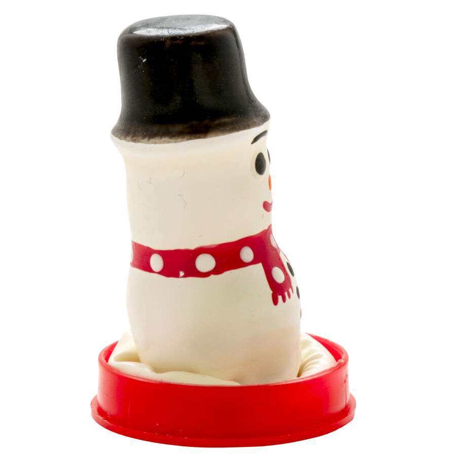 CONDOMERIE – PRÉSERVATIFS FANTAISIE PEINTS À LA MAIN BONHOMME DE NEIGE