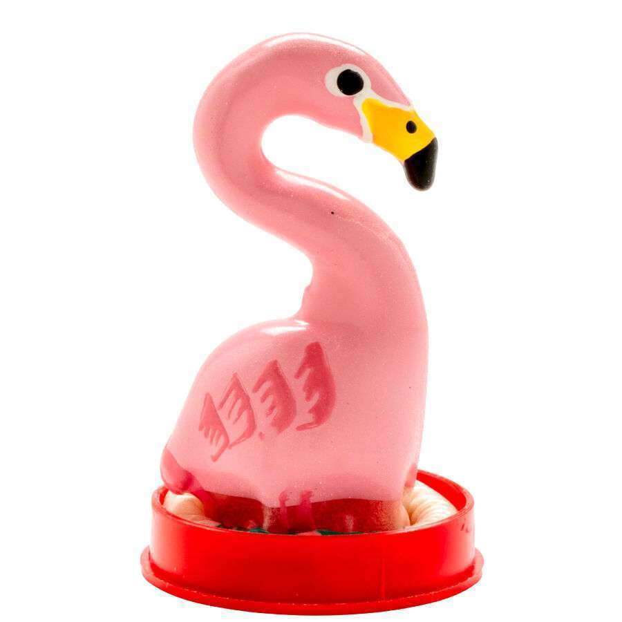 CONDOMERIE – PRÉSERVATIFS FANTAISIE PEINTS À LA MAIN ROSE FLAMANT