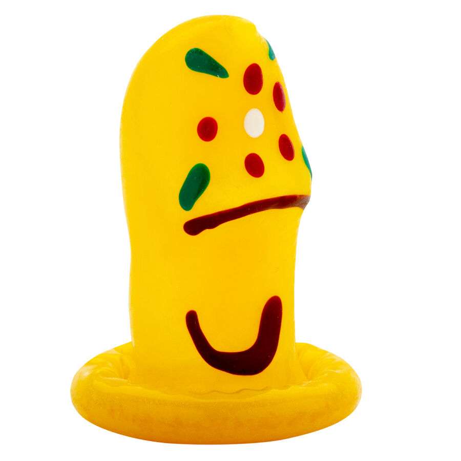 CONDOMERIE – SABOTS DE PRÉSERVATIFS FANTAISIE PEINTS À LA MAIN