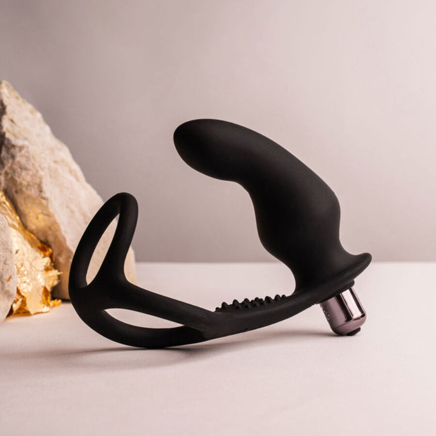 ROCKS-OFF – RO-ZEN RRO PLUG ANAL AVEC ANNEAU PÉNIS VIBRANT NOIR