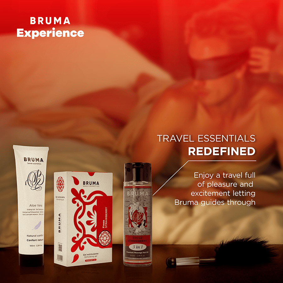 BRUMA XPERIENCE – KIT TENTATION FRAISE DOUCE AVEC AMPLIFICATEUR DORGASME