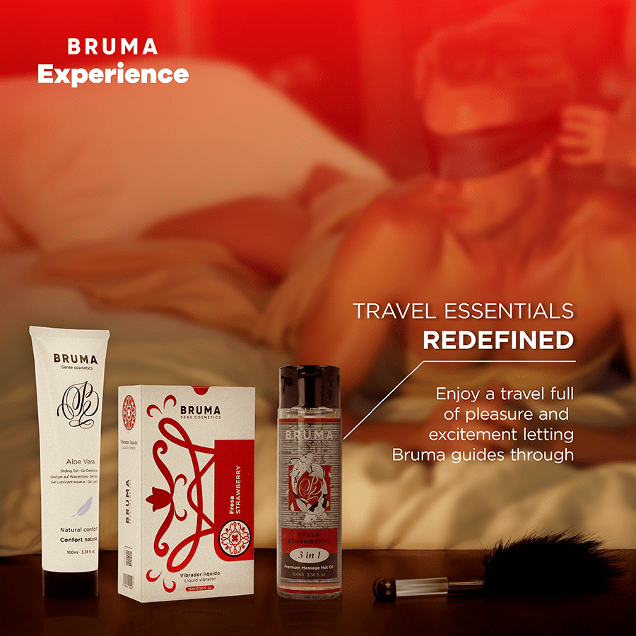 BRUMA XPERIENCE – KIT TENTATION VIBRO-ORGASMIQUE À LA FRAISE DOUCE