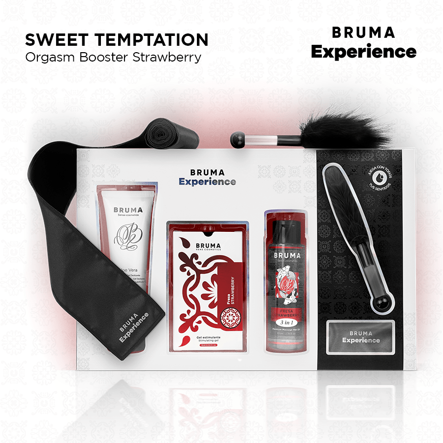 BRUMA XPERIENCE – KIT TENTATION FRAISE DOUCE AVEC AMPLIFICATEUR DORGASME