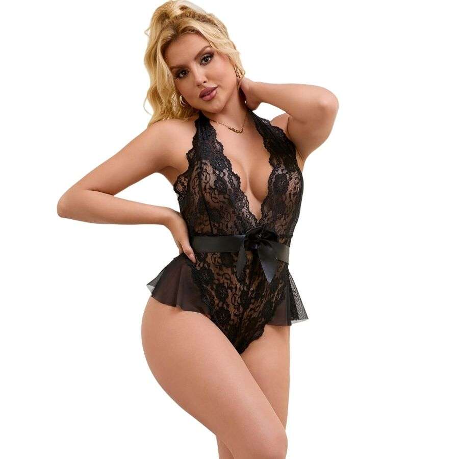 SUBBLIME – 930882 BODY SEXY A VOLANTS NOIR L/XL