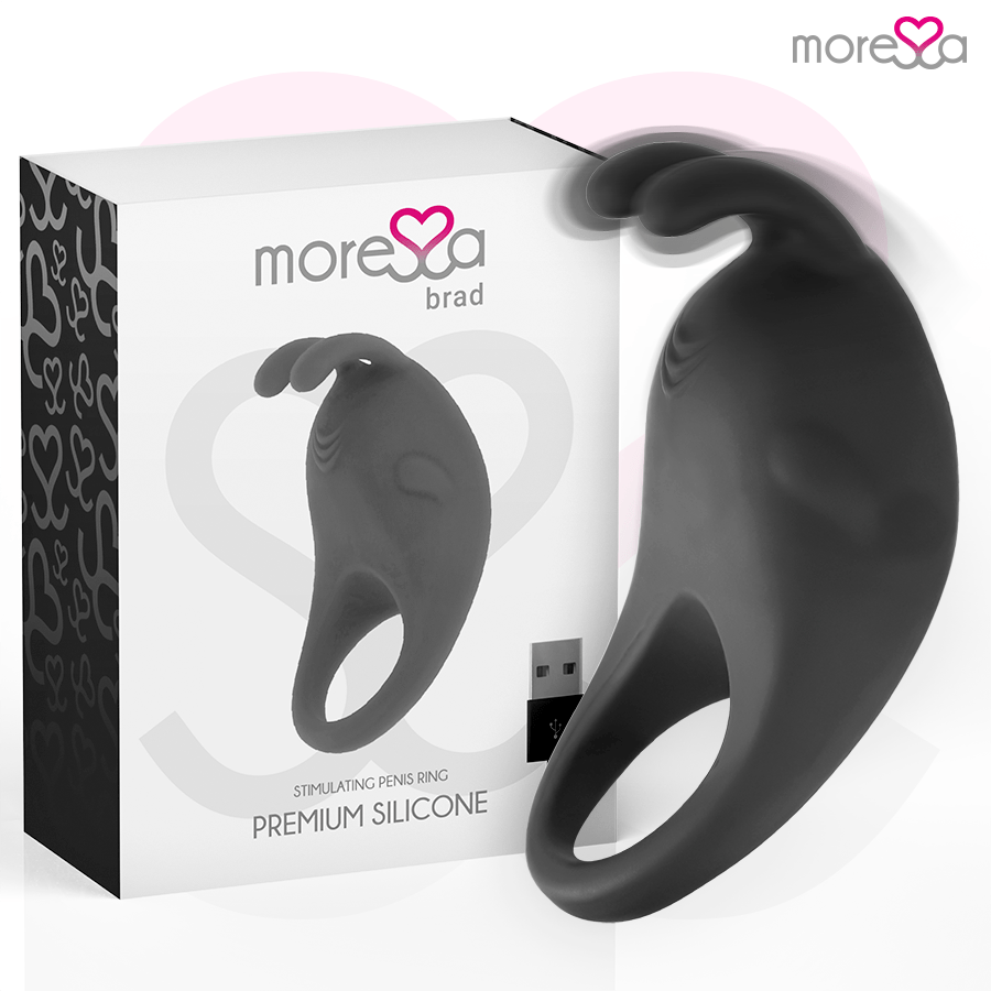 MORESSA – BRAD PREMIUM SILICONE RECHARGEABLE NOIR