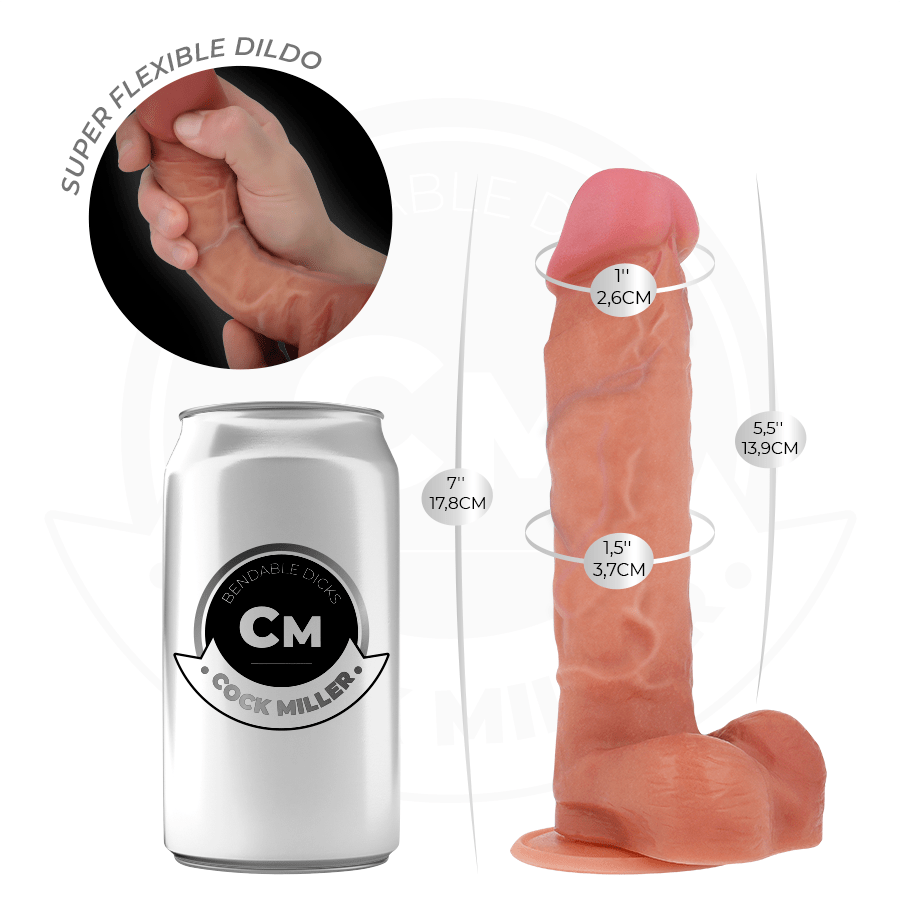 COCK MILLER – GODE ARTICULABLE HYPERRÉALISTE 17,8 CM