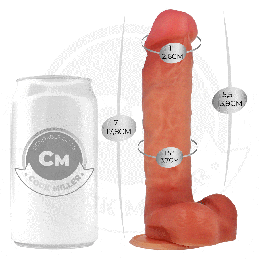 COCK MILLER – GODE ARTICULABLE HYPERRÉALISTE 17,8 CM