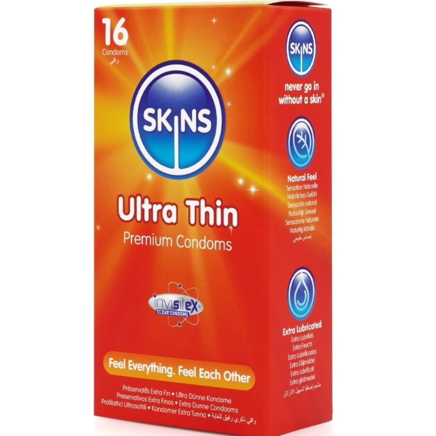 SKINS – PACK DE 16 PRÉSERVATIFS ULTRA FINS PREMIUM