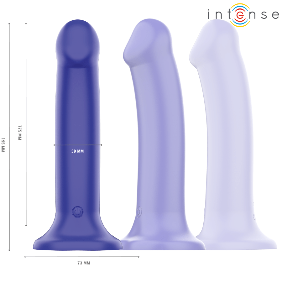 INTENSE – VICTORIA VIBRATEUR AVEC VENTOUSE 10 VIBRATIONS BLEU FONCÉ TÉLÉCOMMANDE