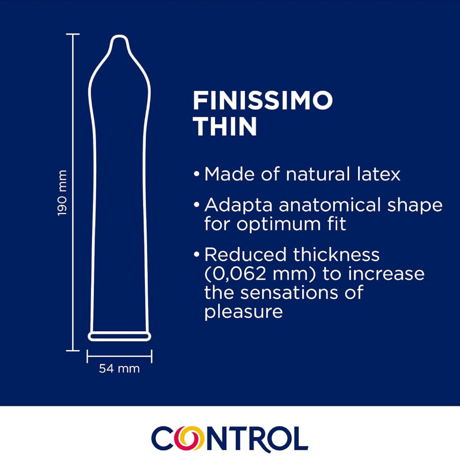 CONTROL – PRÉSERVATIFS FINISSIMO SENSO 144 UNITÉS