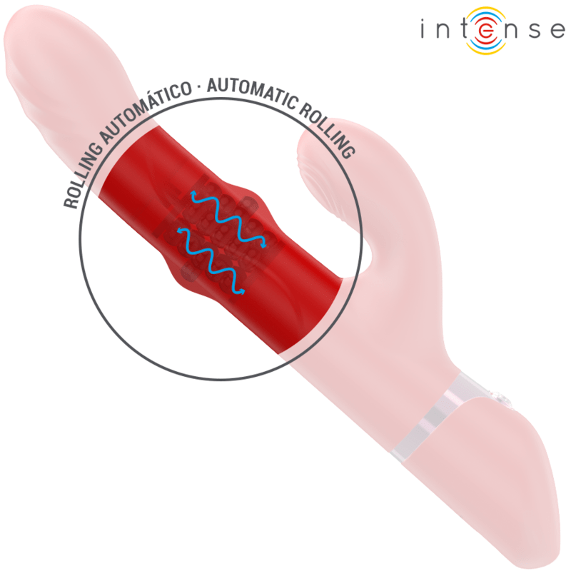 INTENSE – LELE VIBRATEUR MULTIFONCTION ROTATIF  OSCILLANT  STIMULANT ROUGE
