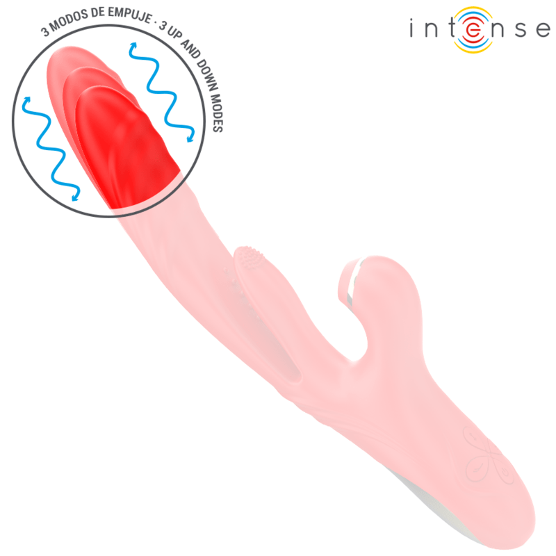 INTENSE – KAROL VIBRATEUR MULTIFONCTION POUSSÉE  STIMULATION  ONDES STIMULANTES ROUGE