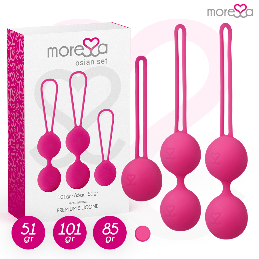 MORESSA – OSIAN SET PREMIUM SILICONE ROSE (Osian One – 51 g  Osian Two – 101 g  Osian Three 85 g)