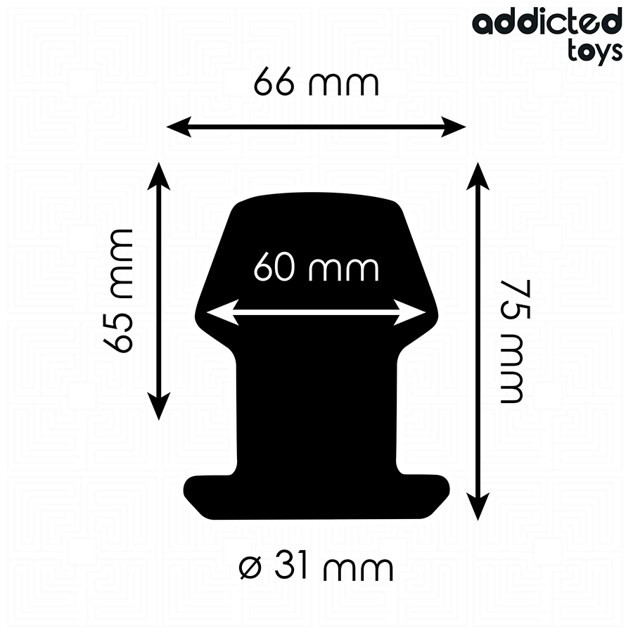 ADDICTED TOYS – PLUG ANAL CREUX EXTRÊME TAILLE S 7,5 CM