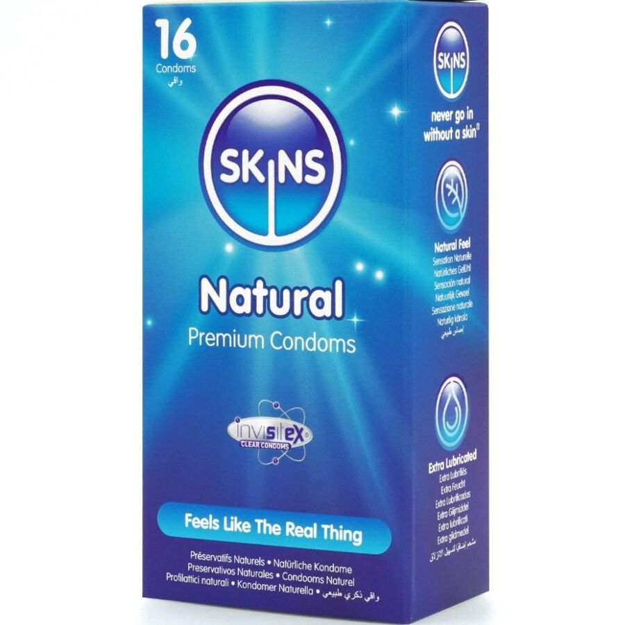 SKINS – PACK DE 16 PRÉSERVATIFS NATURELS PREMIUM