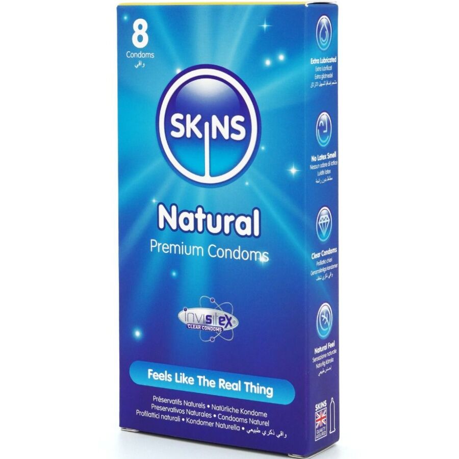 SKINS – PRÉSERVATIFS NATURELS PREMIUM PACK 8
