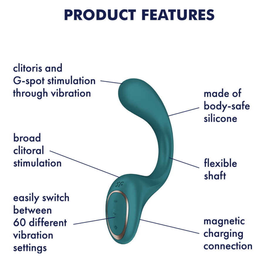 SATISFYER – G FOR FODDES 2 VIBRATEUR LAPIN BOUTEILLE VERTE