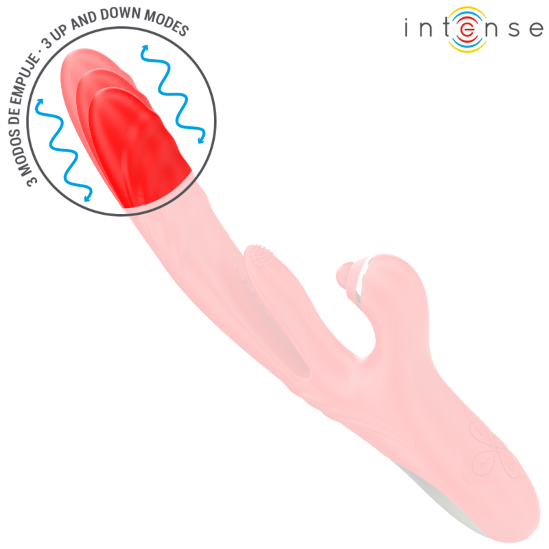 INTENSE – ROSALIA VIBRATEUR MULTIFONCTION 3 EN 1 ROUGE