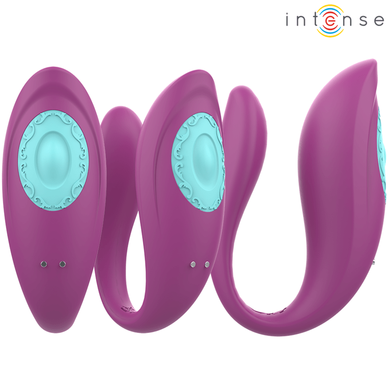 INTENSE – ANNIE VIBRATEUR ET STIMULATEUR EN U VIOLET TÉLÉCOMMANDE