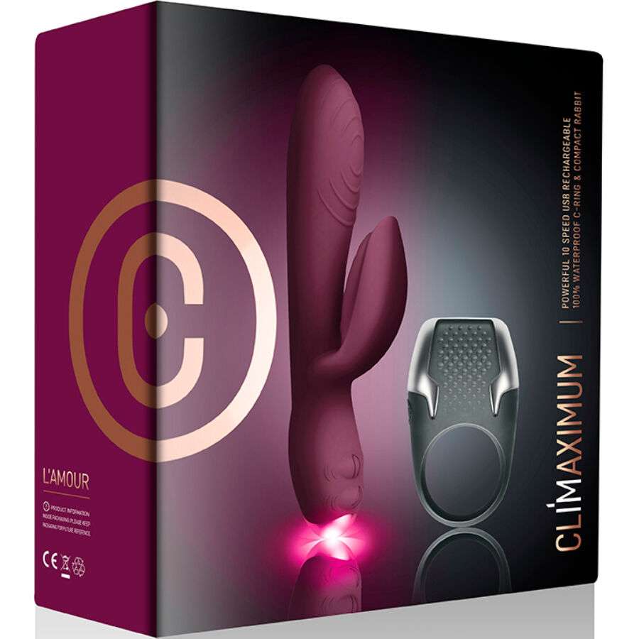 CLIMAXIMUM – LAMOUR KIT VIBRATEUR RABBIT + ANNEAU PÉNITENSIF À LED