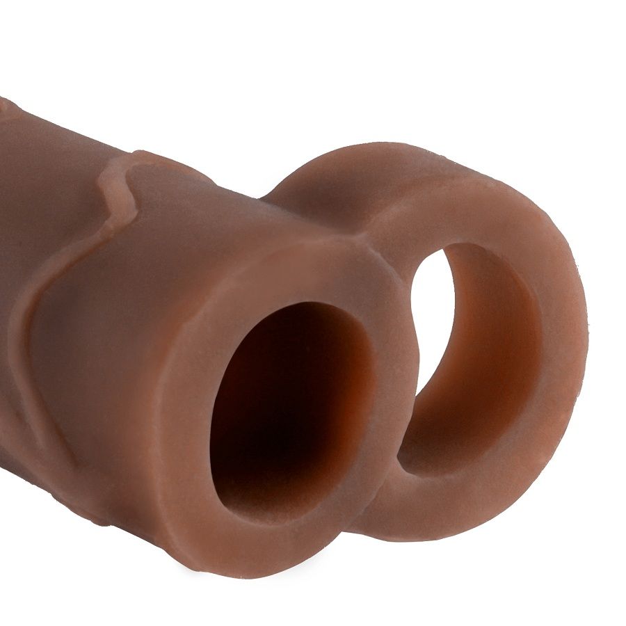 FANTASY X- TENSIONS – PERFECT 2 SANGLES DEXTENSION À BILLES PEAU MARRON