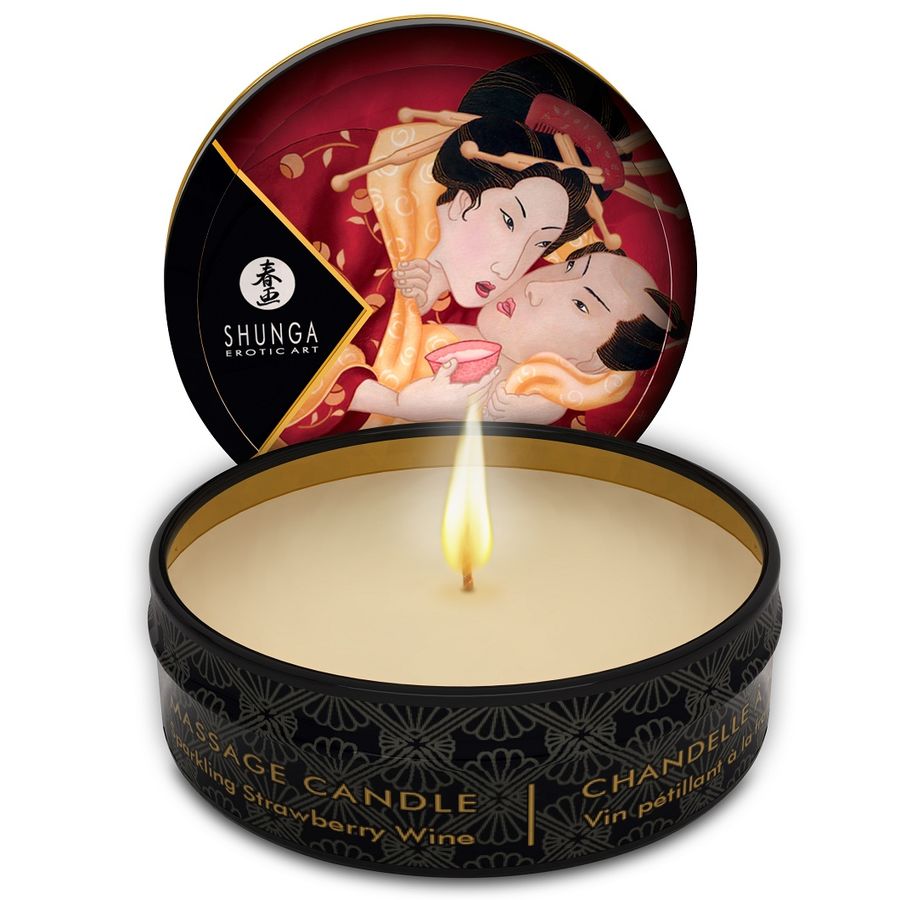 SHUNGA – MINI CARESSE À LA BOUGIE PRÉSENTOIR BOUGIES DE MASSAGE 24 UNITÉS