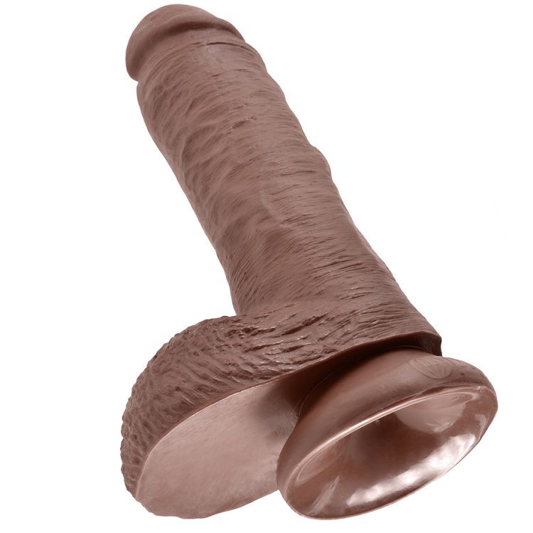 KING COCK – 8″ PENE REALÍSTICO MARRÓN 20.3 CM