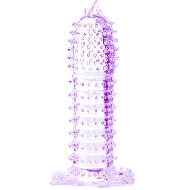 BAILE – GAINE PÉNIENNE  POINTS STIMULANTS VIOLET 14 CM