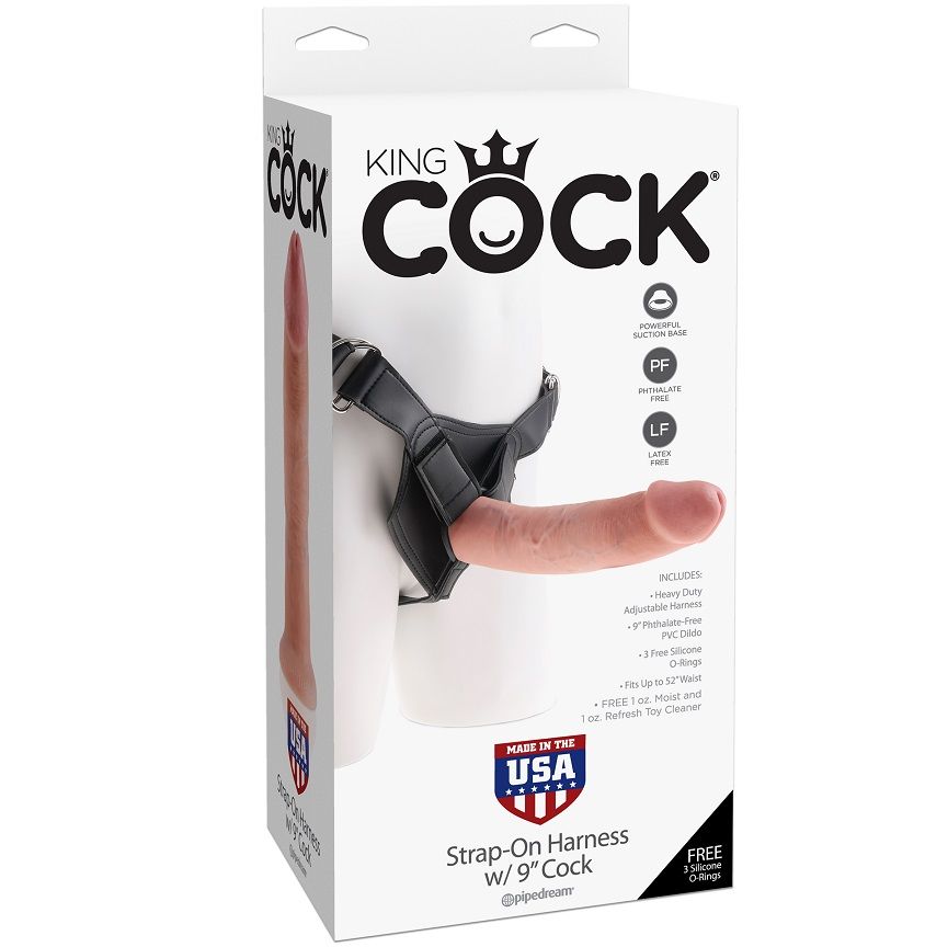 KING COCK – HARNAIS AVEC PÉNIS NATUREL RÉALISTE 22,9 CM