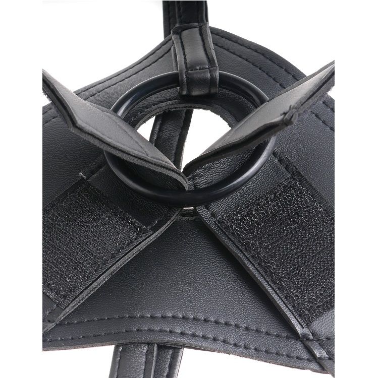 KING COCK – HARNAIS AVEC PÉNIS NOIR RÉALISTE 22,9 CM