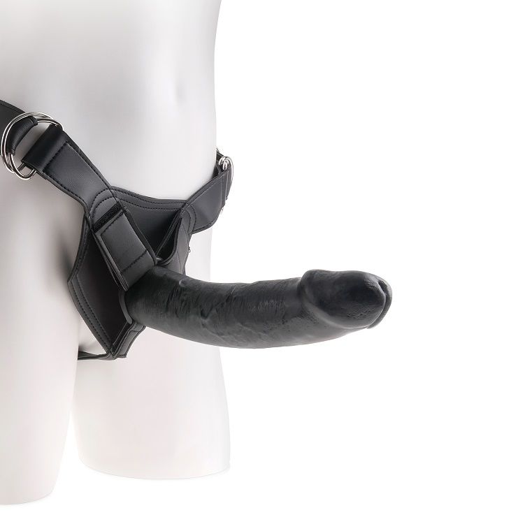 KING COCK – HARNAIS AVEC PÉNIS NOIR RÉALISTE 22,9 CM