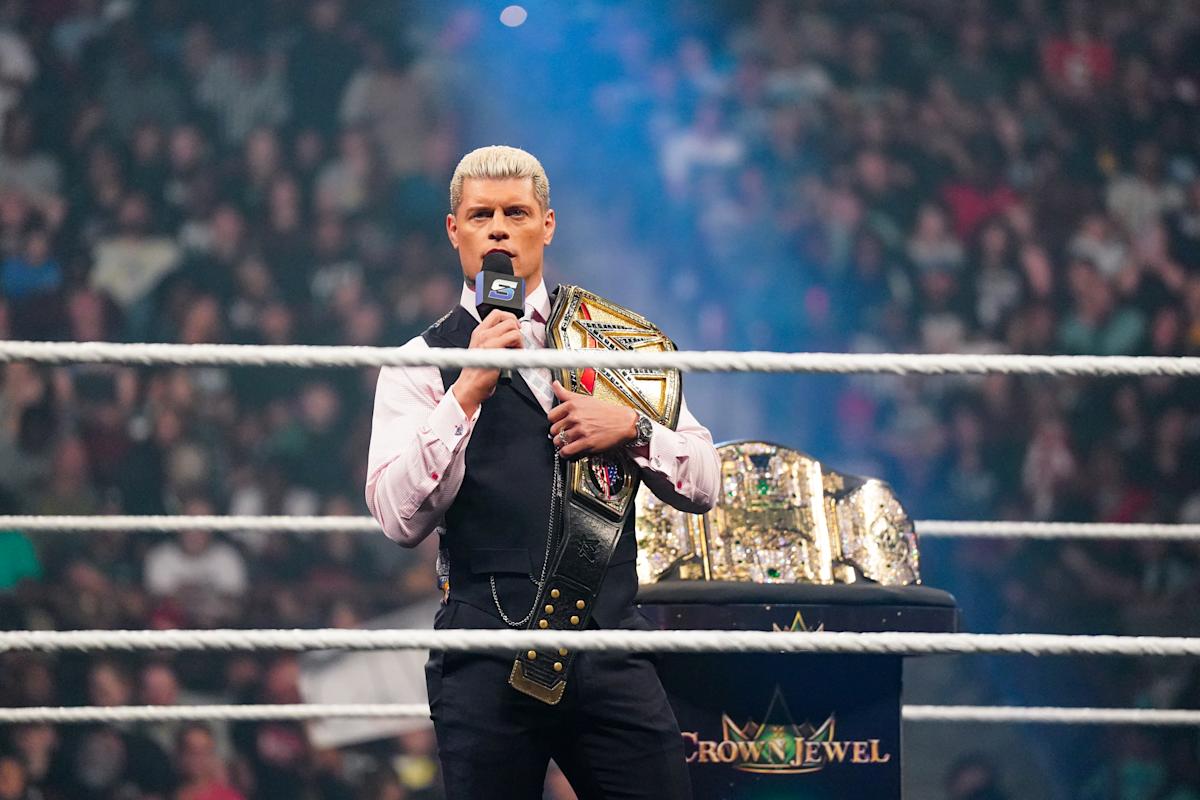 WWE クラウン ジュエル 2024: コディ ローズ、ローマン レインズ、セス ローリンズ、リヴ モーガンなどを視聴する方法 WWE クラウン ジュエル 2024: コディ ローズ、ローマン レインズ、セス ローリンズ、リヴ モーガンなどを視聴する方法