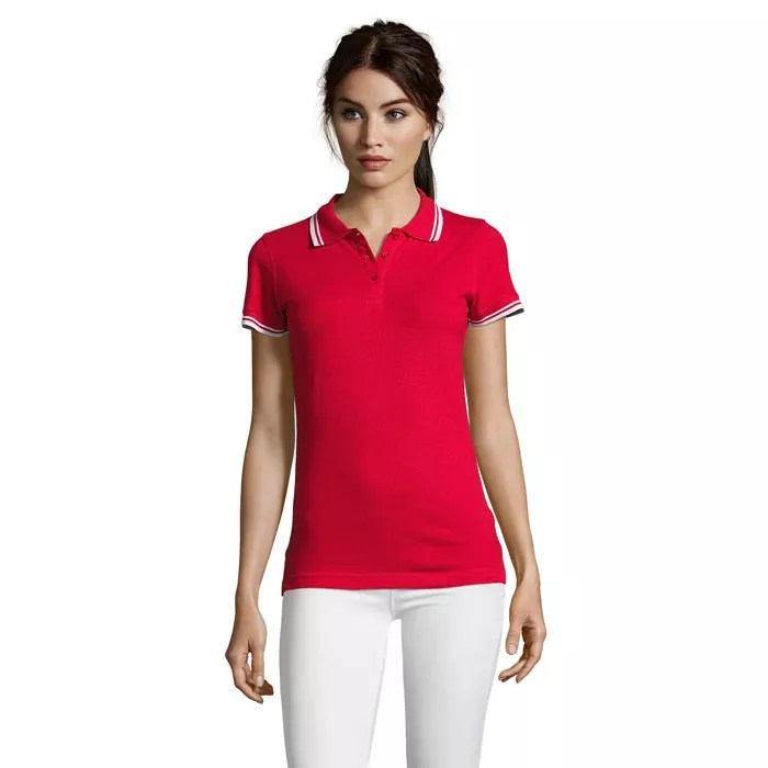 PASADENA WOMEN – Rouge/Blanc (XXL)