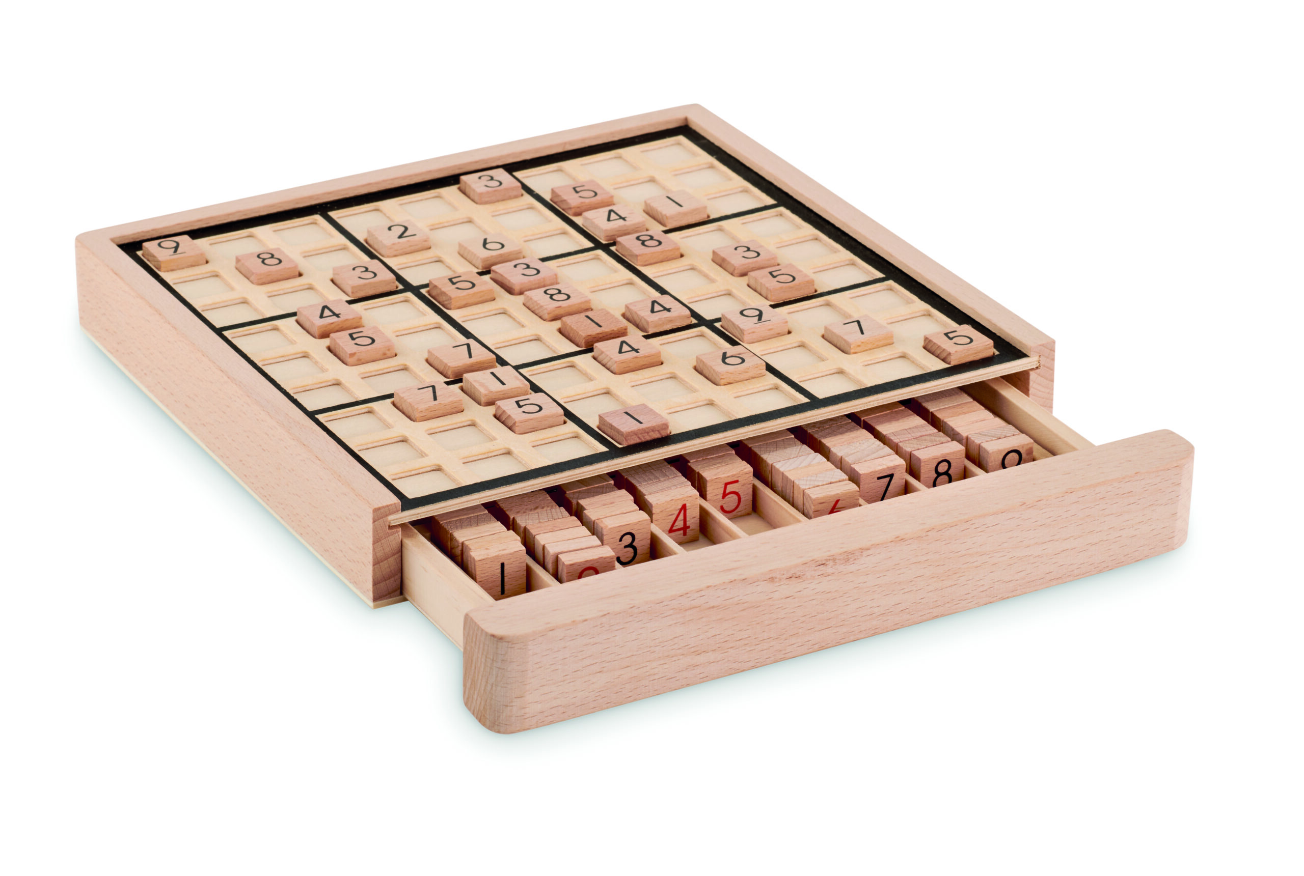 Jeu de plateau sudoku en bois
