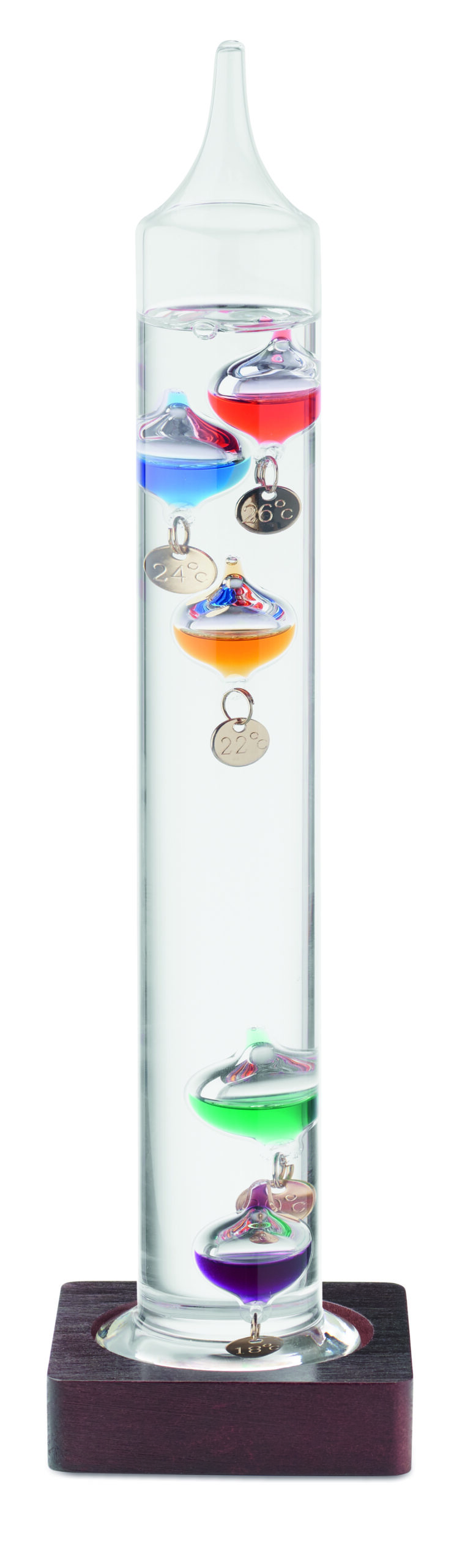 Thermomètre Galileo verre 28cm Thermomètre Galileo verre 28cm
