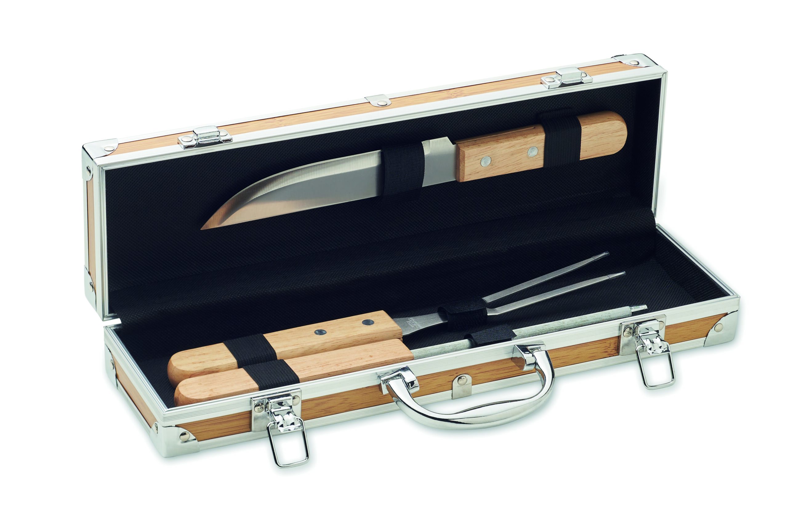 Ustensiles BBQ en acier inox.