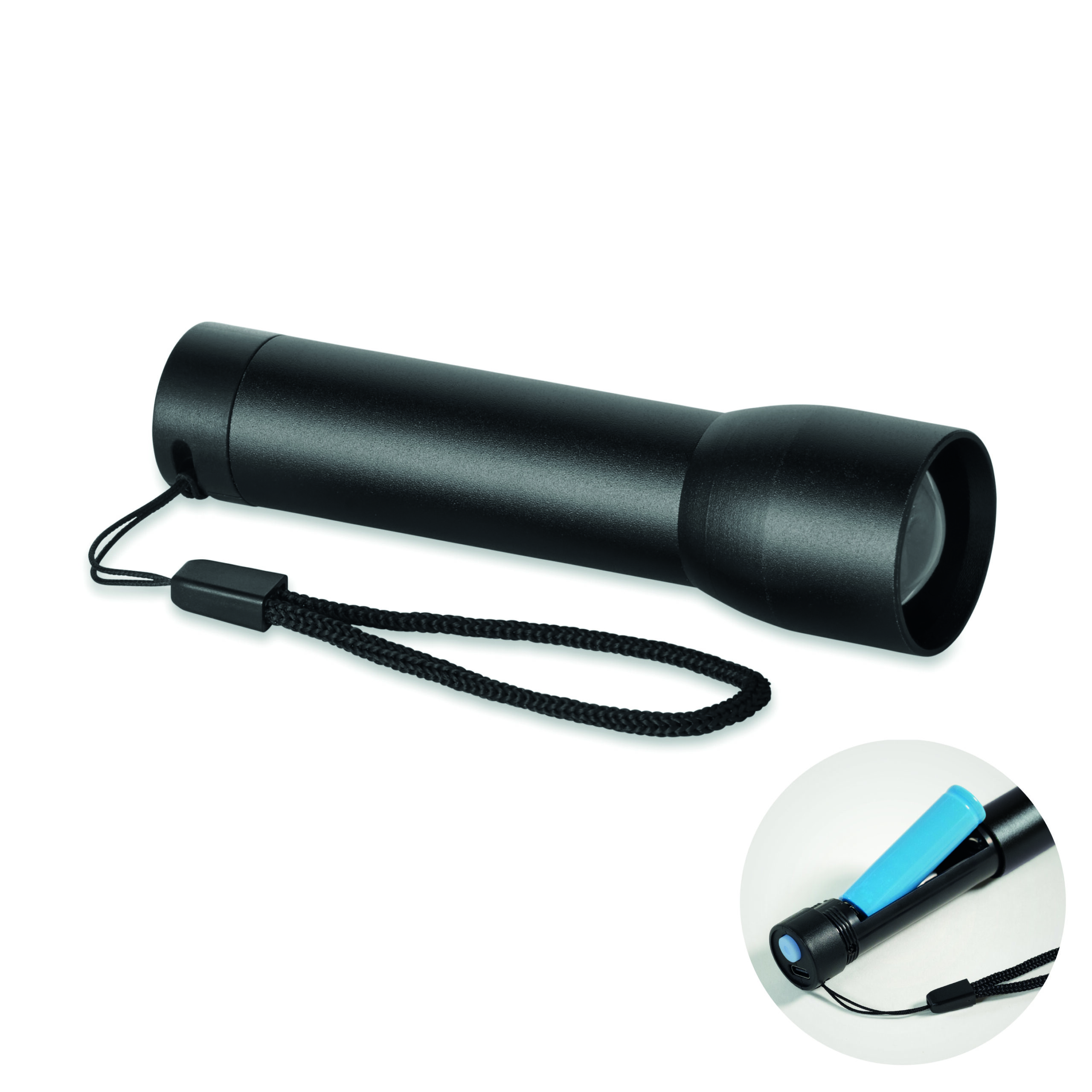 Lampe rechargeable en alu.