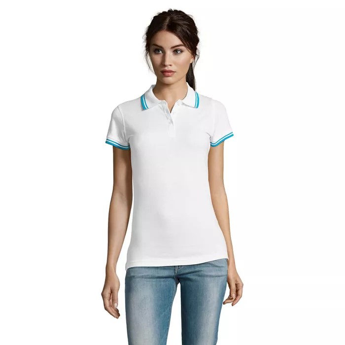 PASADENA WOMEN – Blanc/Aqua (S)