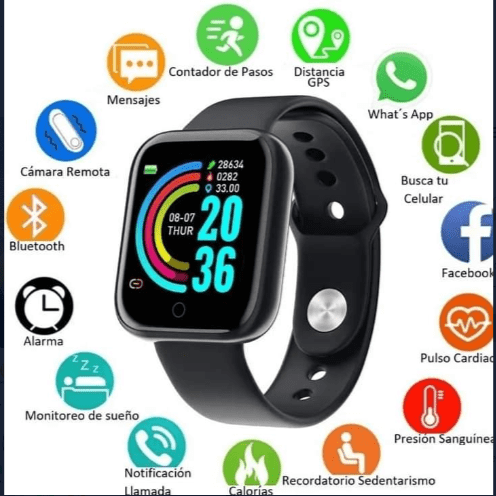 SmartWatch Relojes de Hombre Mujer y68