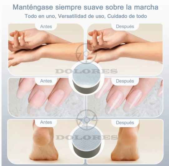 3en1 Depiladora Limas Uñas Exfoliante