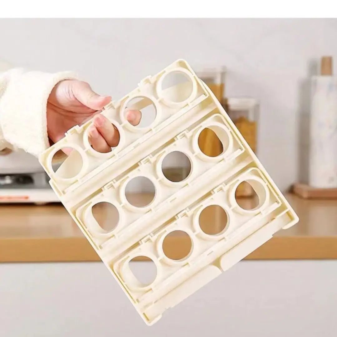 ESTANTE ORGANIZADOR DE HUEVOS PLEGABLE