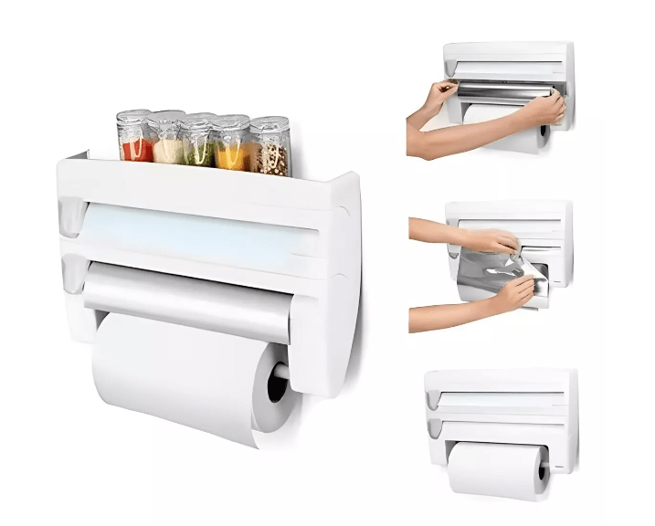 DISPENSADOR DE PAPEL PARA COCINA 4IN1