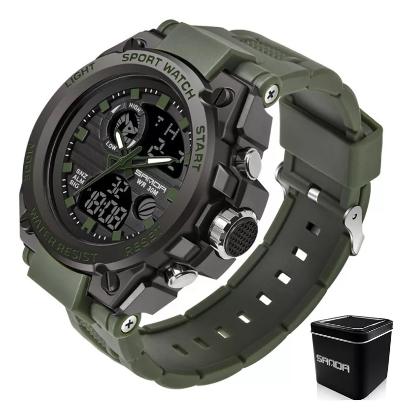 Reloj Táctico Militar (Correa Verde)