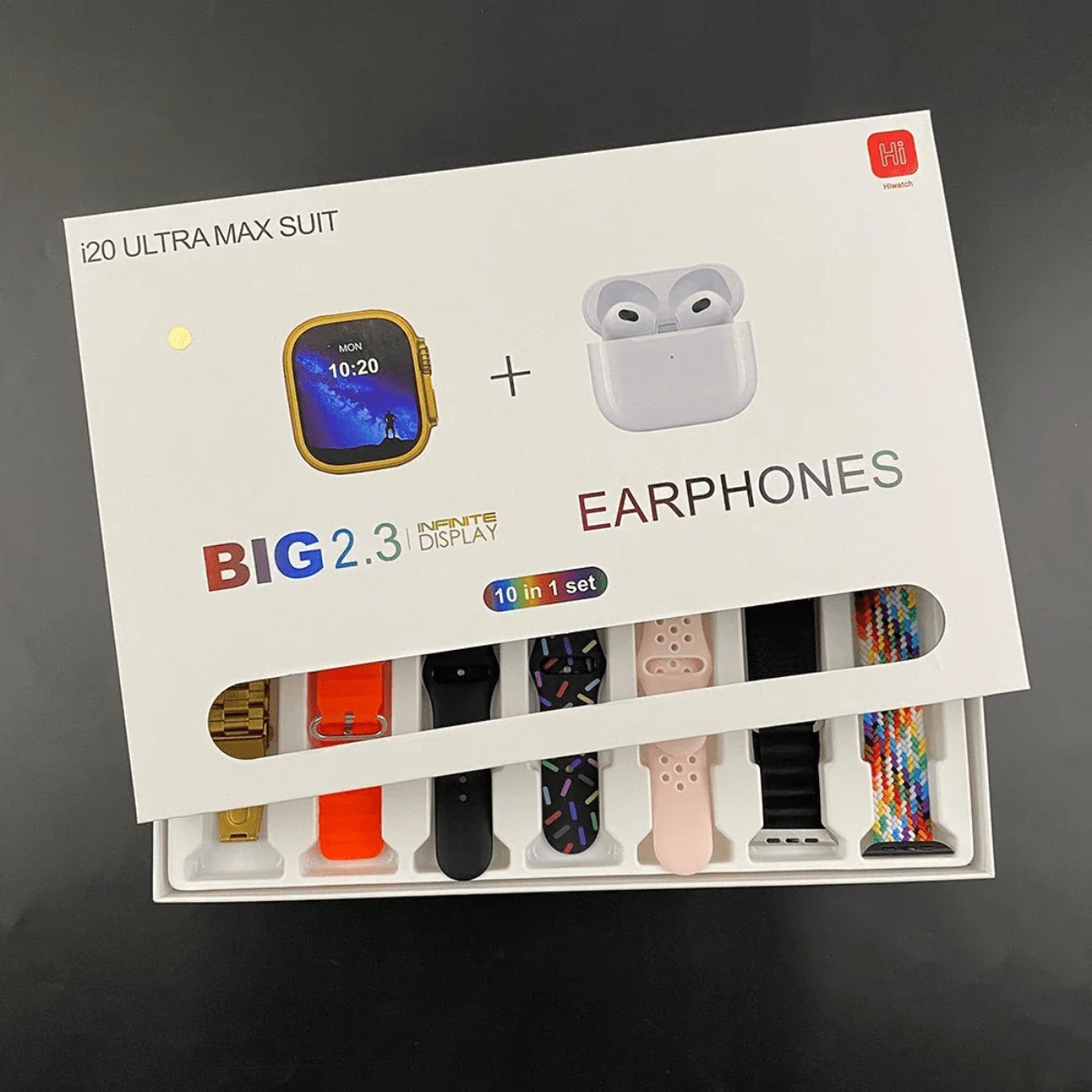 Smart Watch i20 UltraMax Suit +Audífonos