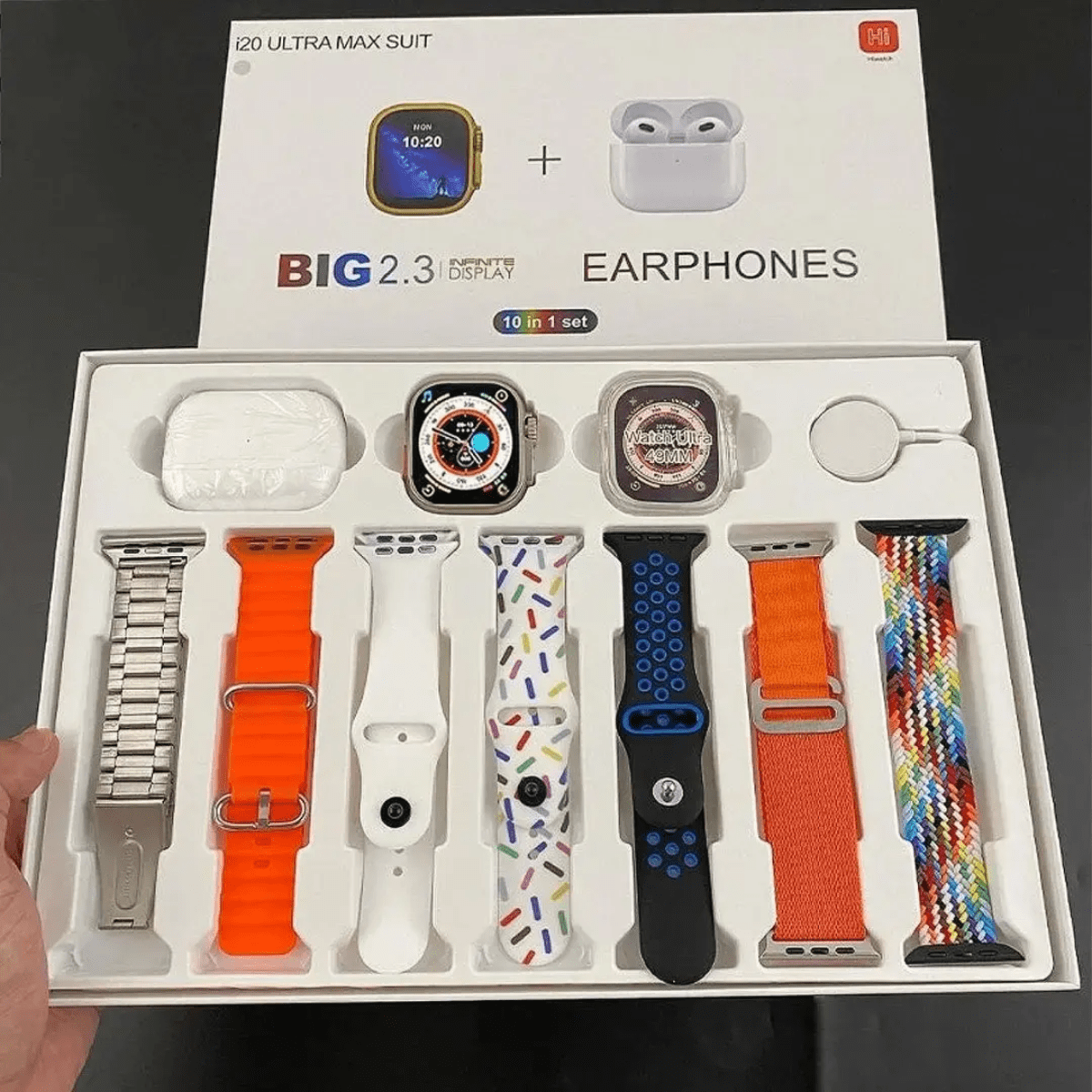Smart Watch i20 UltraMax Suit +Audífonos