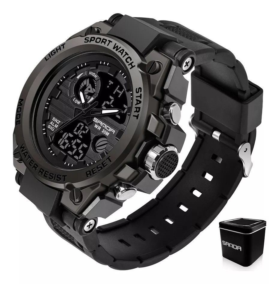 Reloj Táctico Militar (Correa Negra)