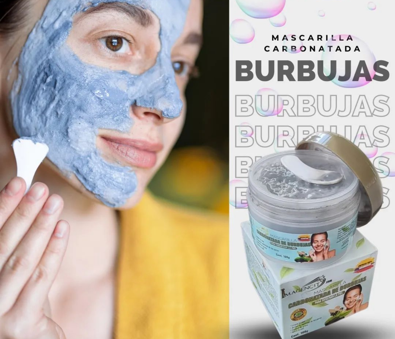 MASCARILLA CARBONATADA DE BURBUJAS