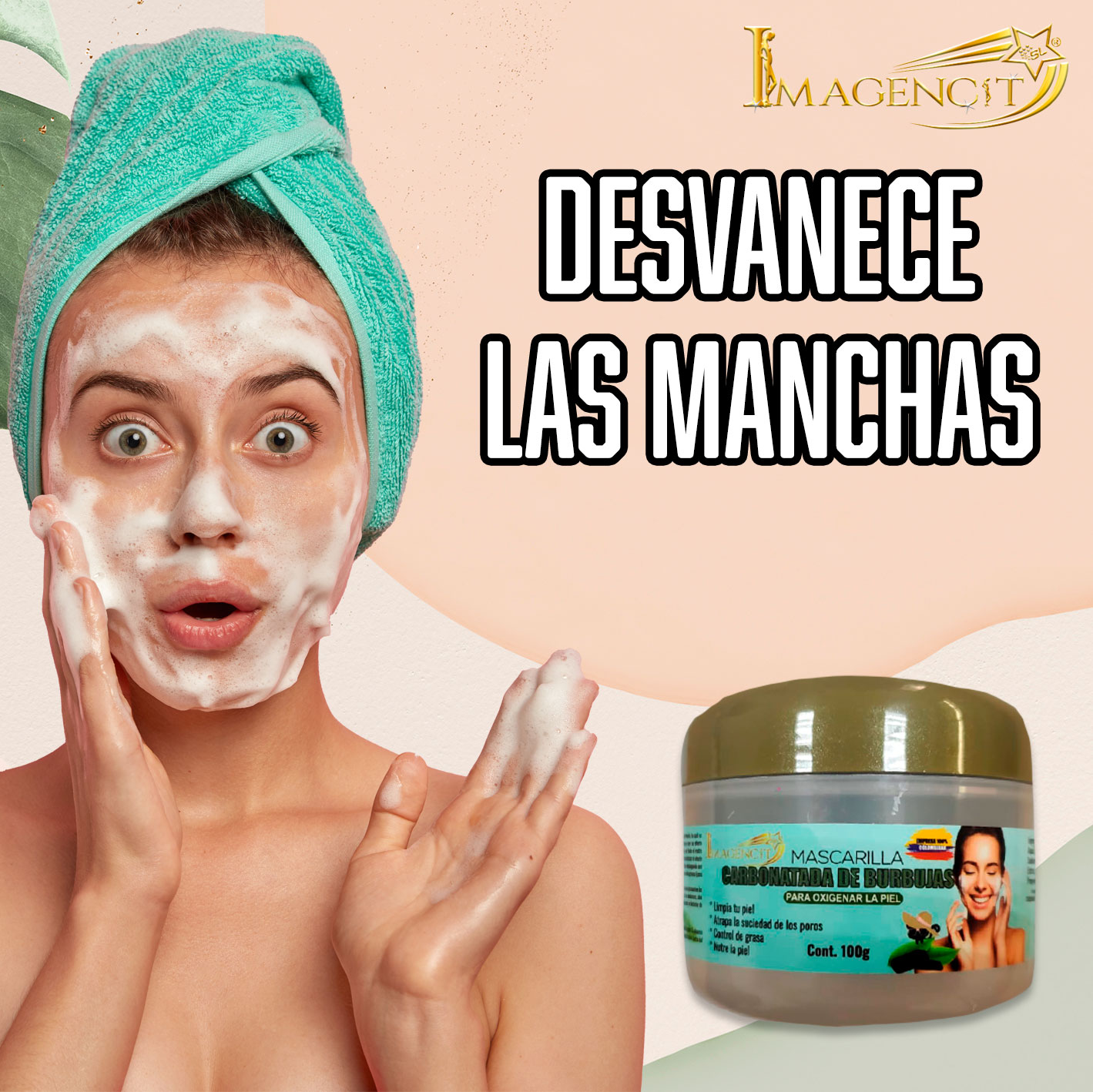 MASCARILLA CARBONATADA DE BURBUJAS
