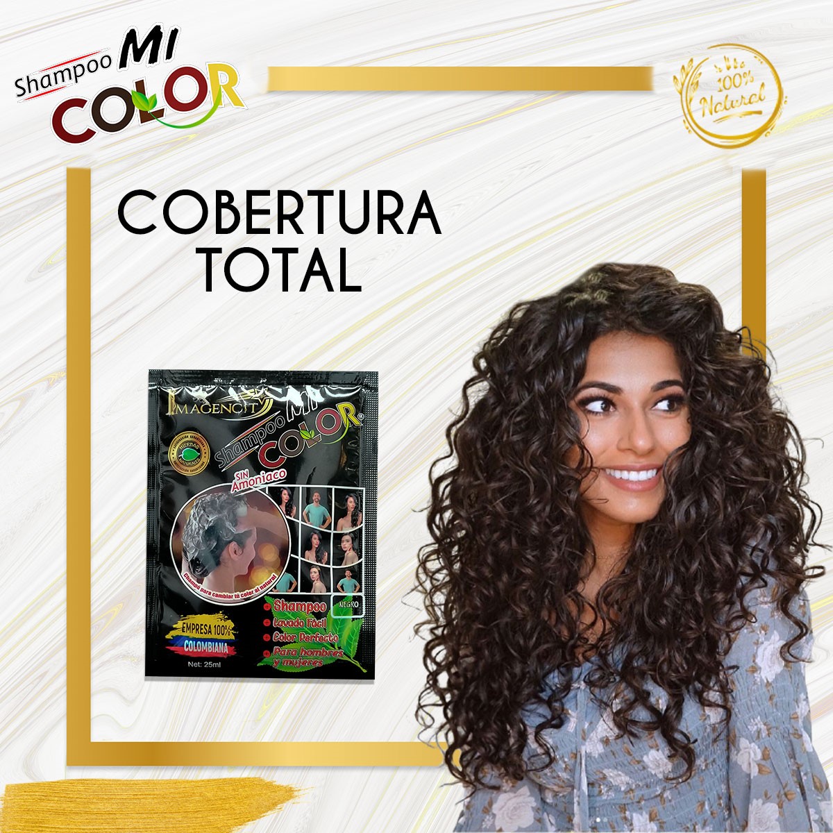 Shampoo MI COLOR castaño obscuro